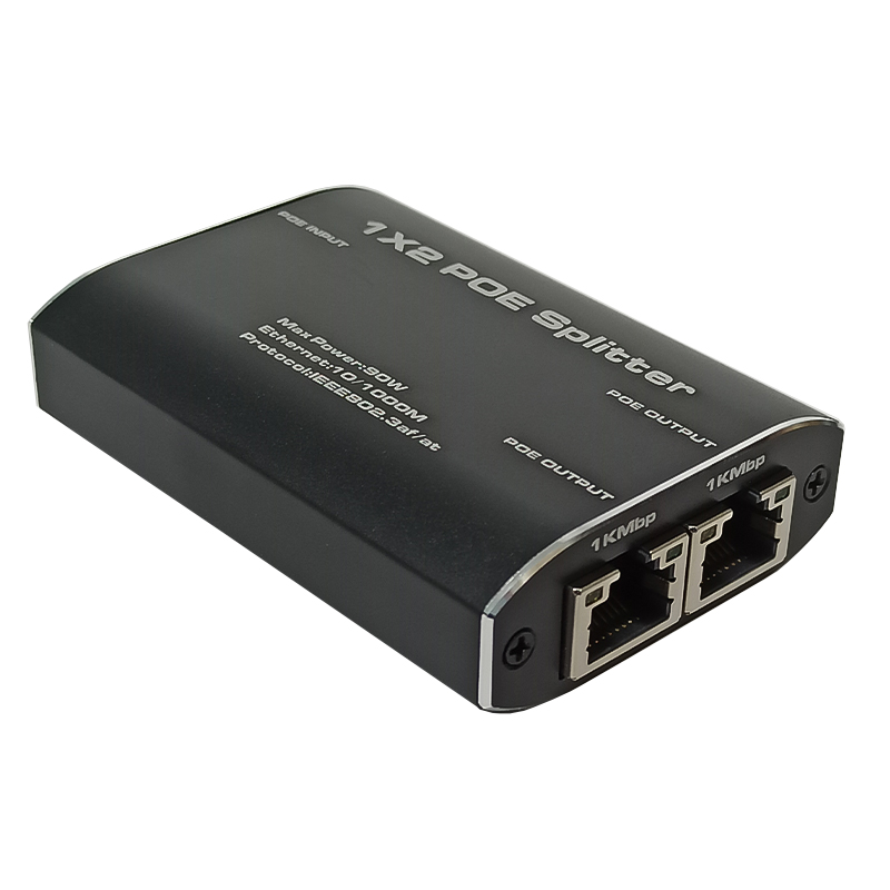 易控王 一分二POE網路分配器 延長器 RJ45 1000Mbps 網路線100m延長 (50-539)