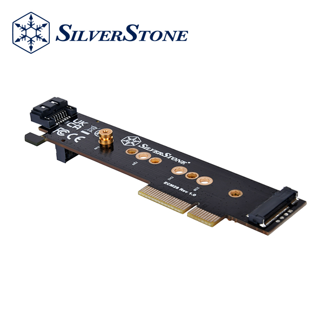 SilverStone 銀欣 ECM28 SATA M.2 SSD 轉PCIe x4 1U 轉接卡