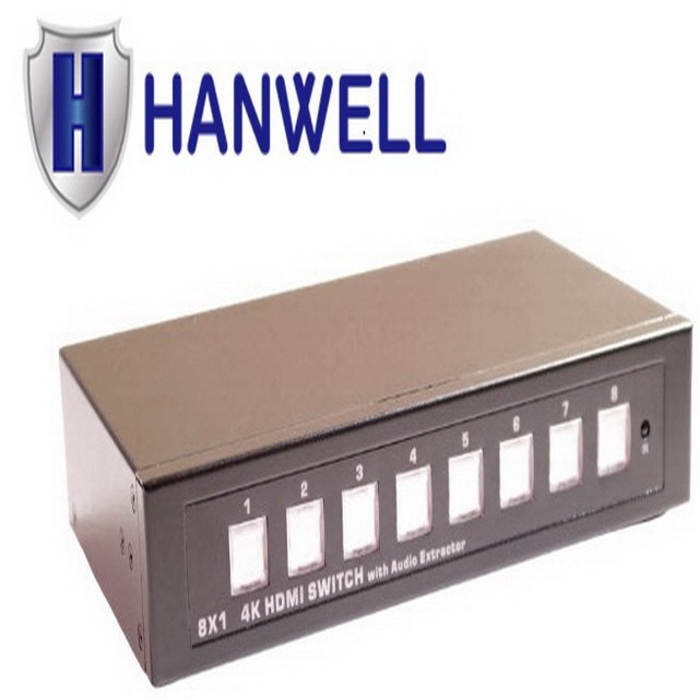HANWELL HD-S801AK 8x1 HDMI 訊號切換器 ( 4K30Hz