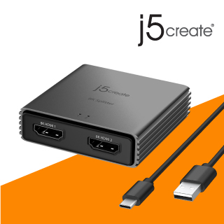 j5create 8K HDMI 一進二出分配器-JDSH812 - PChome 24h購物