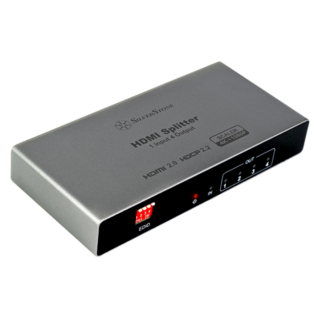 SilverStone 銀欣 HS14 HDMI2.0 4K一進四出影音分配器