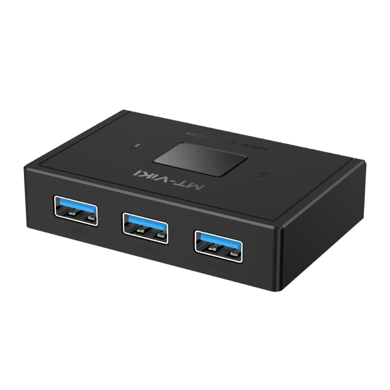 易控王 1x2/2x1 USB3.0雙向切換器 一進二出 二進一出 一鍵切換 廣泛相容(40-123-02)