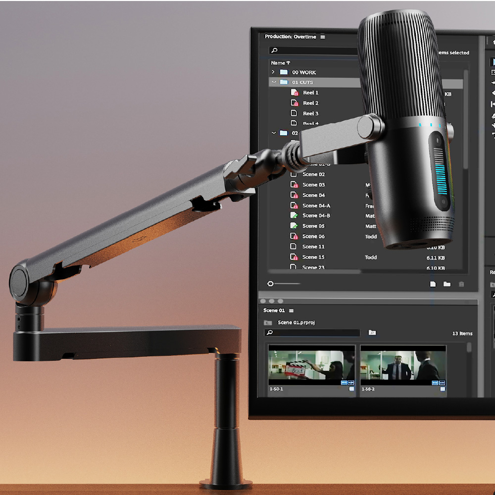 Thronmax Twist Boom Arm S6 麥克風桌邊架-黑色