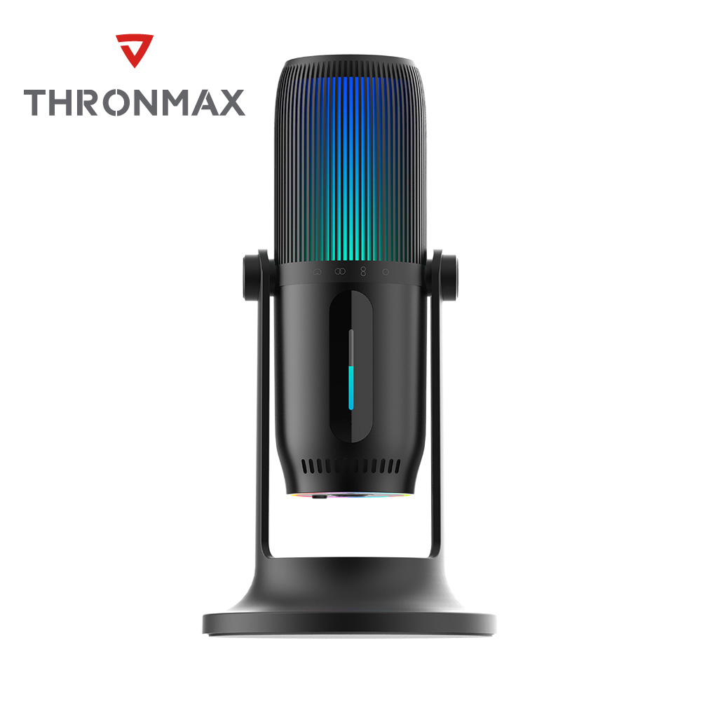 Thronmax MDrill Ghost RGB 專業電容式USB麥克風 (M2RGB)|24bit/96kHz 錄音室級音質 實況直播 Podcast 遊戲電競