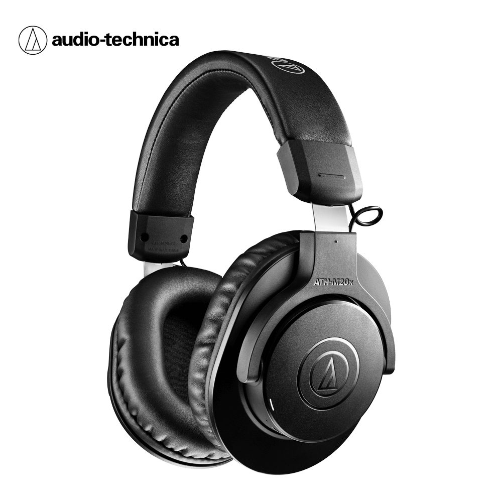 audio-technica 鐵三角 ATH-M20XBT 無線耳罩式耳機 藍牙耳機 耳罩式耳機-黑色