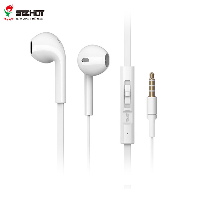 SeeHot 嘻哈部落入耳式音樂耳機麥克風(SH-MHS366)-白色