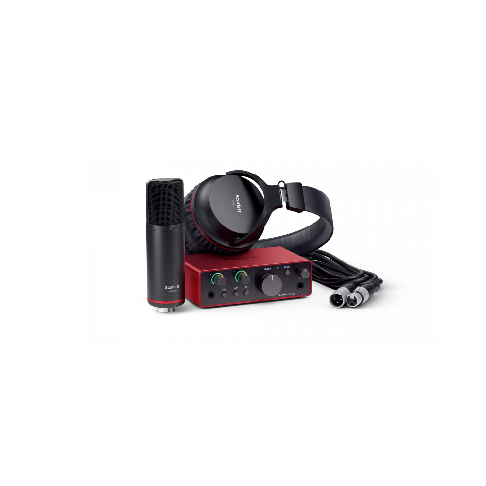 Focusrite Scarlett Solo Studio 第四代USB錄音介面套裝組公司貨