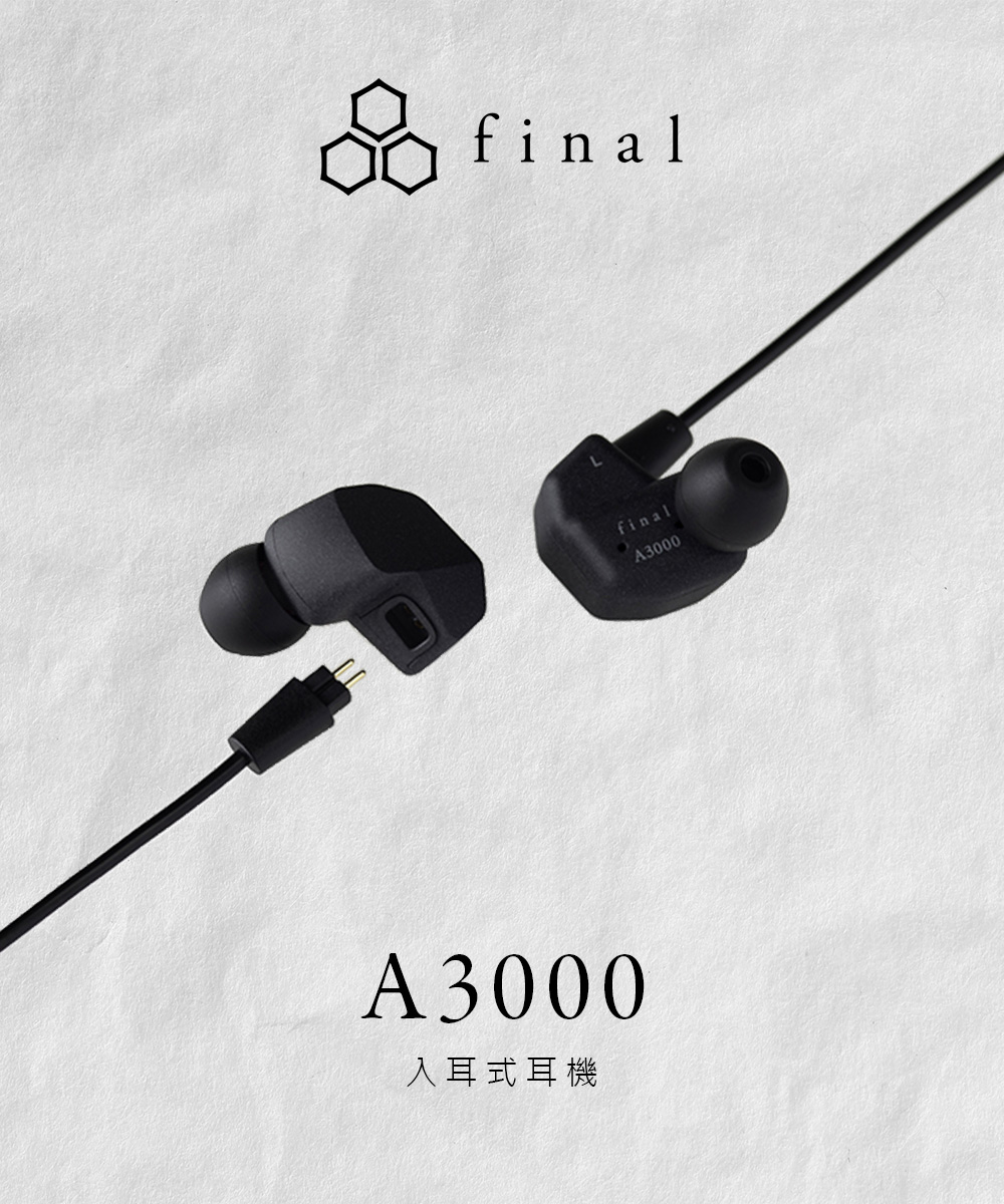 Final Audio A3000 イヤホン ブラック Final A3000 未開封 イヤホン