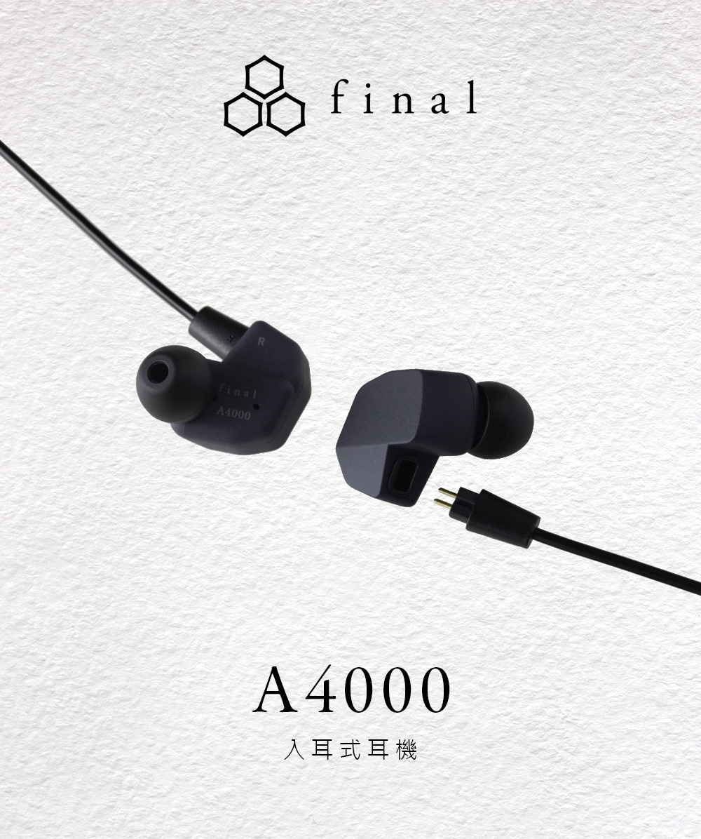 【ほぼ未使用】final a4000 dark navy Final A4000 Wired In-Ear Headphones - Navy Blue for sale
