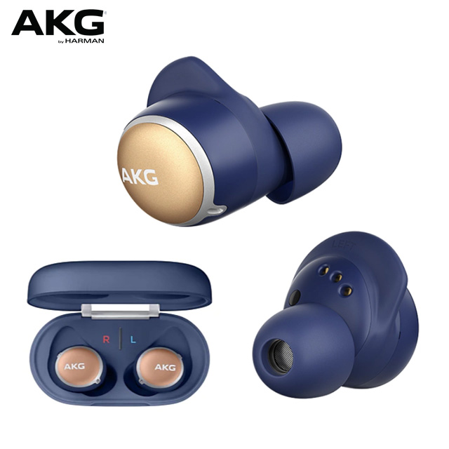 AKG N400NC 主動降噪防水真無線耳機【藍色】