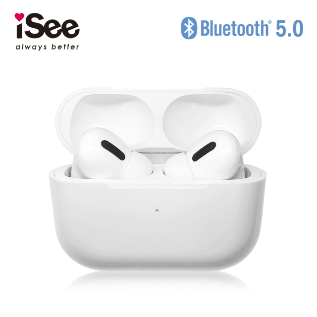 iSee 指壓力場感應器接聽電話/播放音樂一鍵觸控 Airduos Lite TWS Earbuds V5.0真無線立體聲藍牙耳機