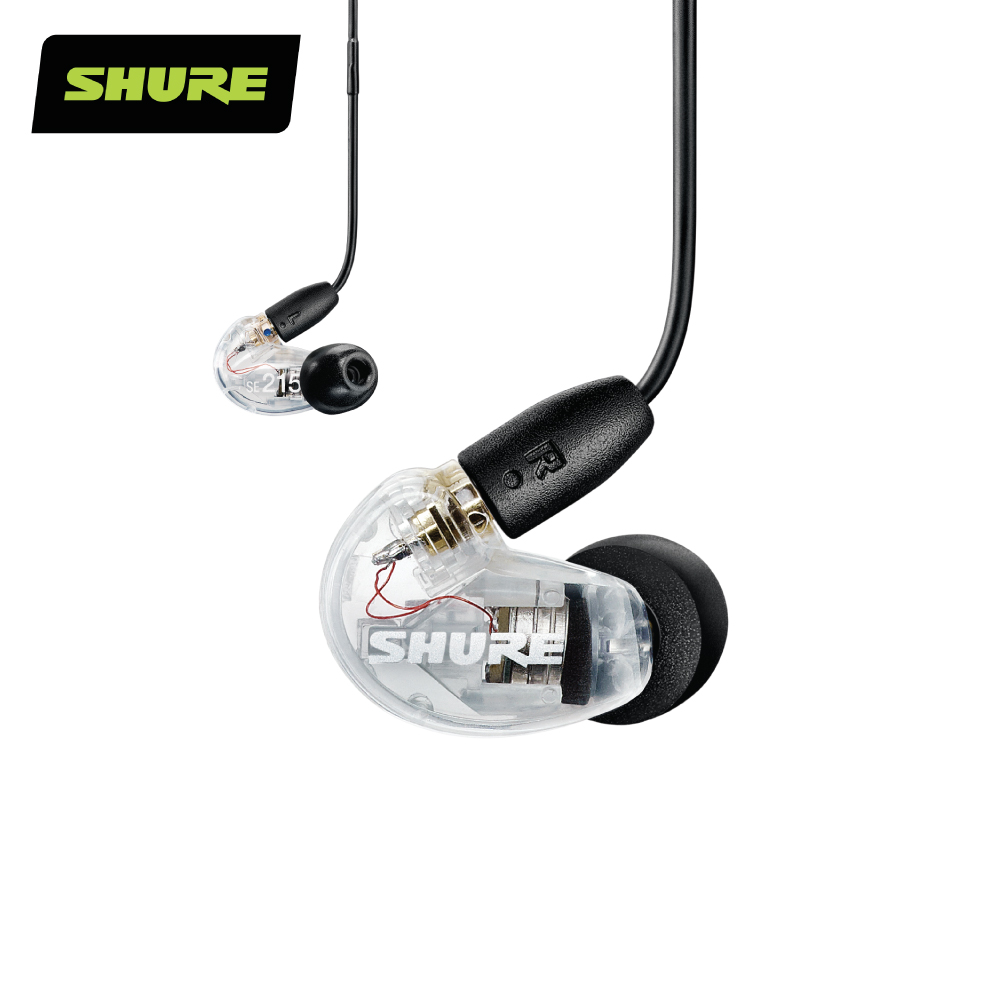 SHURE AONIC 215 UNI 線控通話耳機(透明款)