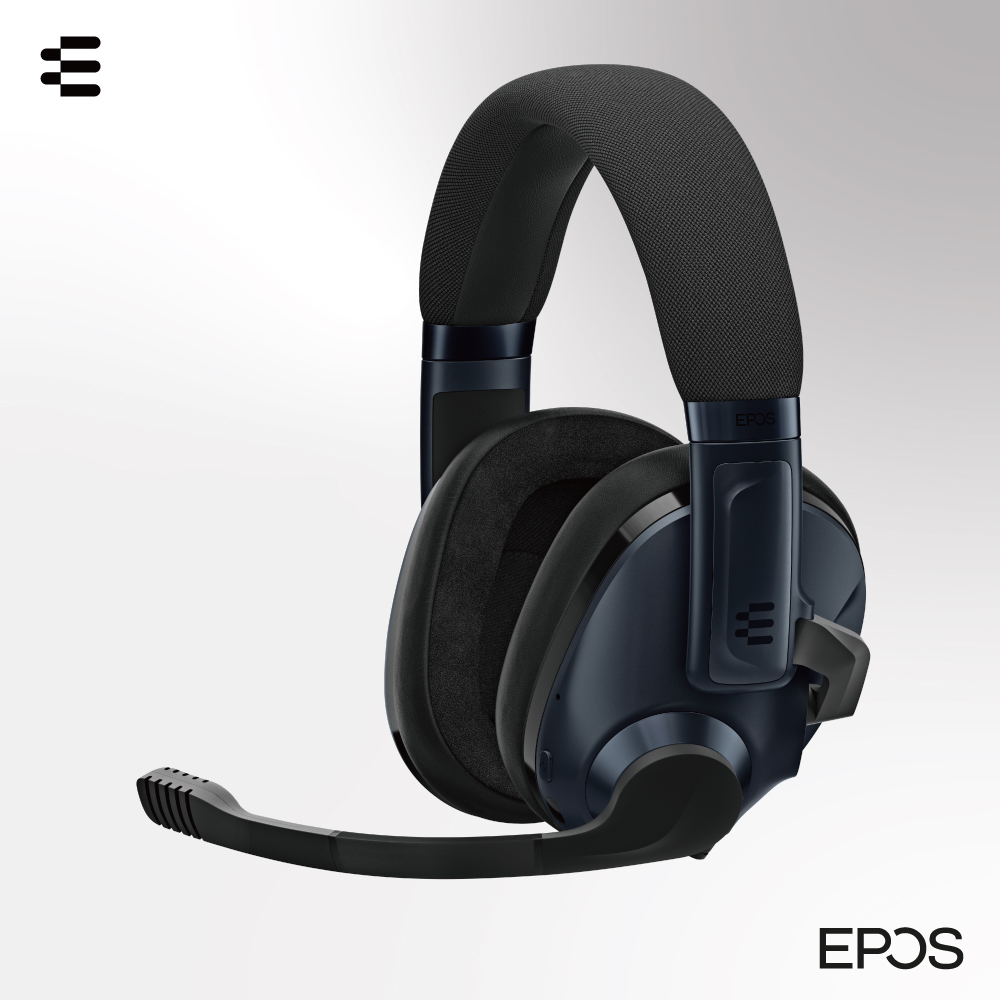 EPOS H3PRO Hybrid ANC、2.4G無線低延遲、藍 