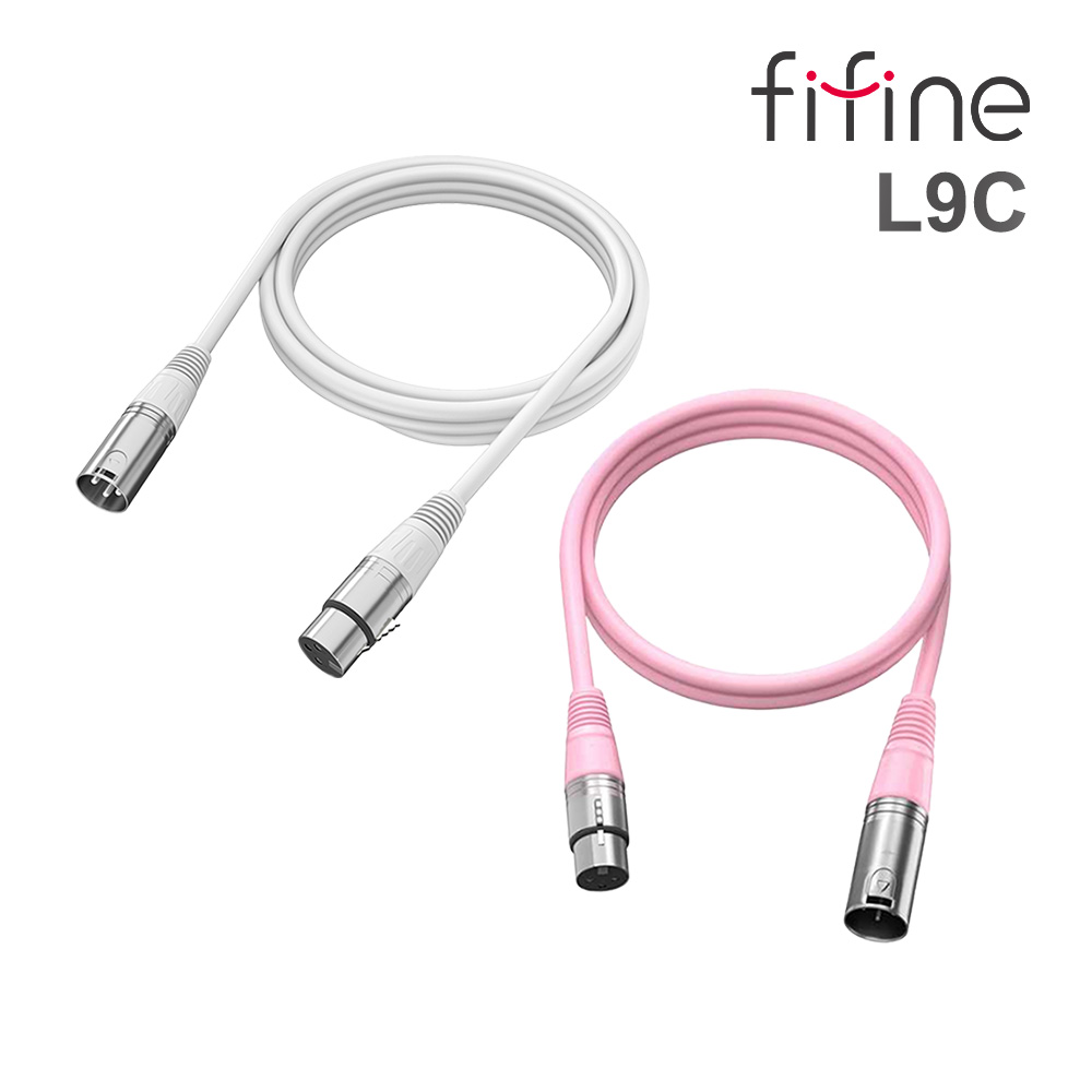 FIFINE L9C XLR(公)轉XLR(母)音源線(180cm)
