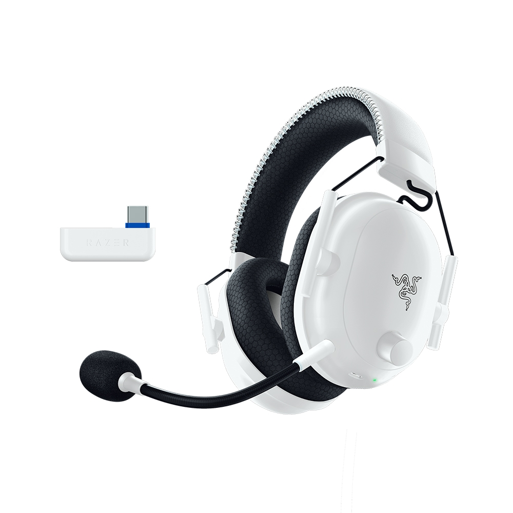 BlackShark V2 Pro 頭戴無線雙模電競耳機-白(PlayStation Licensed)