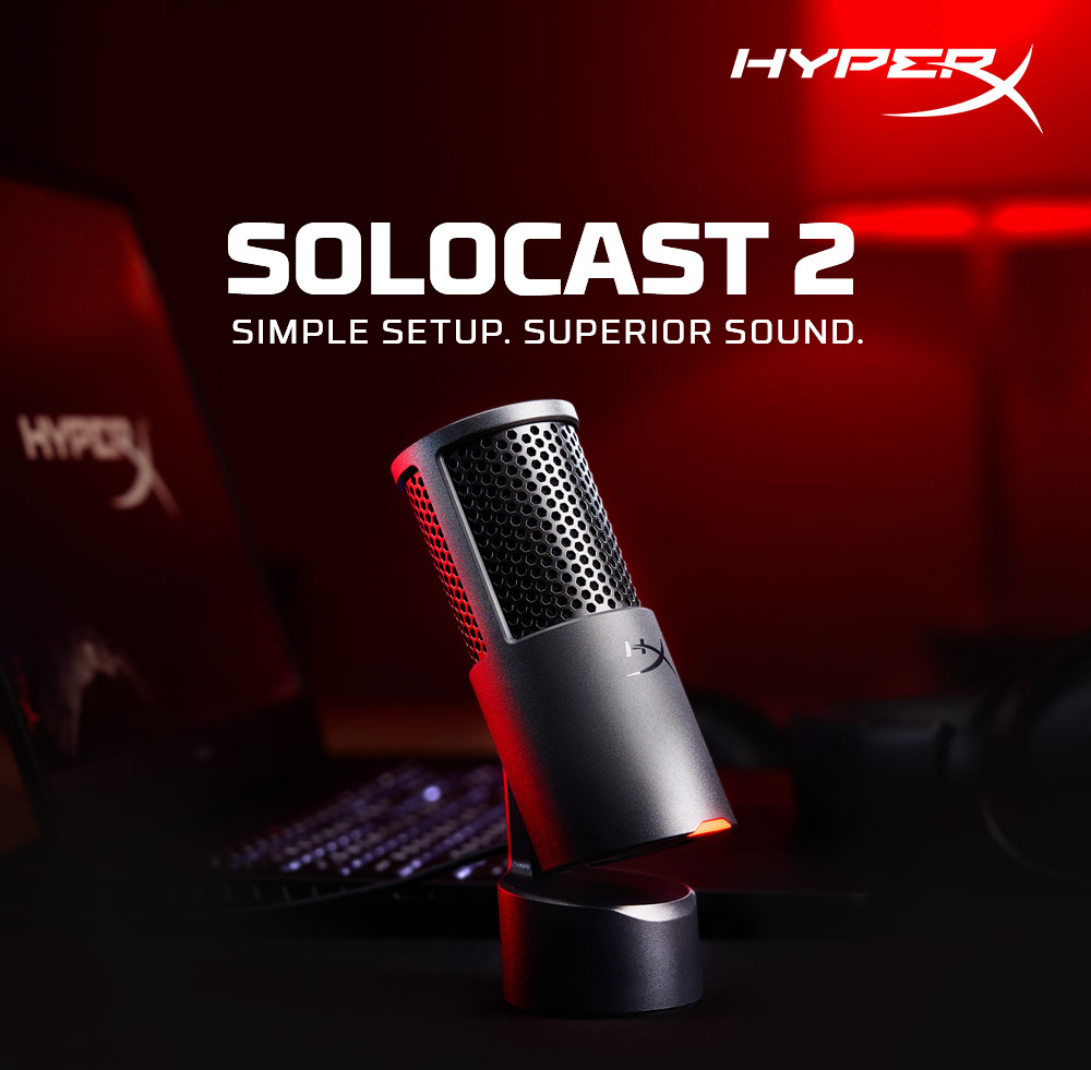 HyperX SoloCast 2 心型指向桌上型麥克風- PChome 24h購物