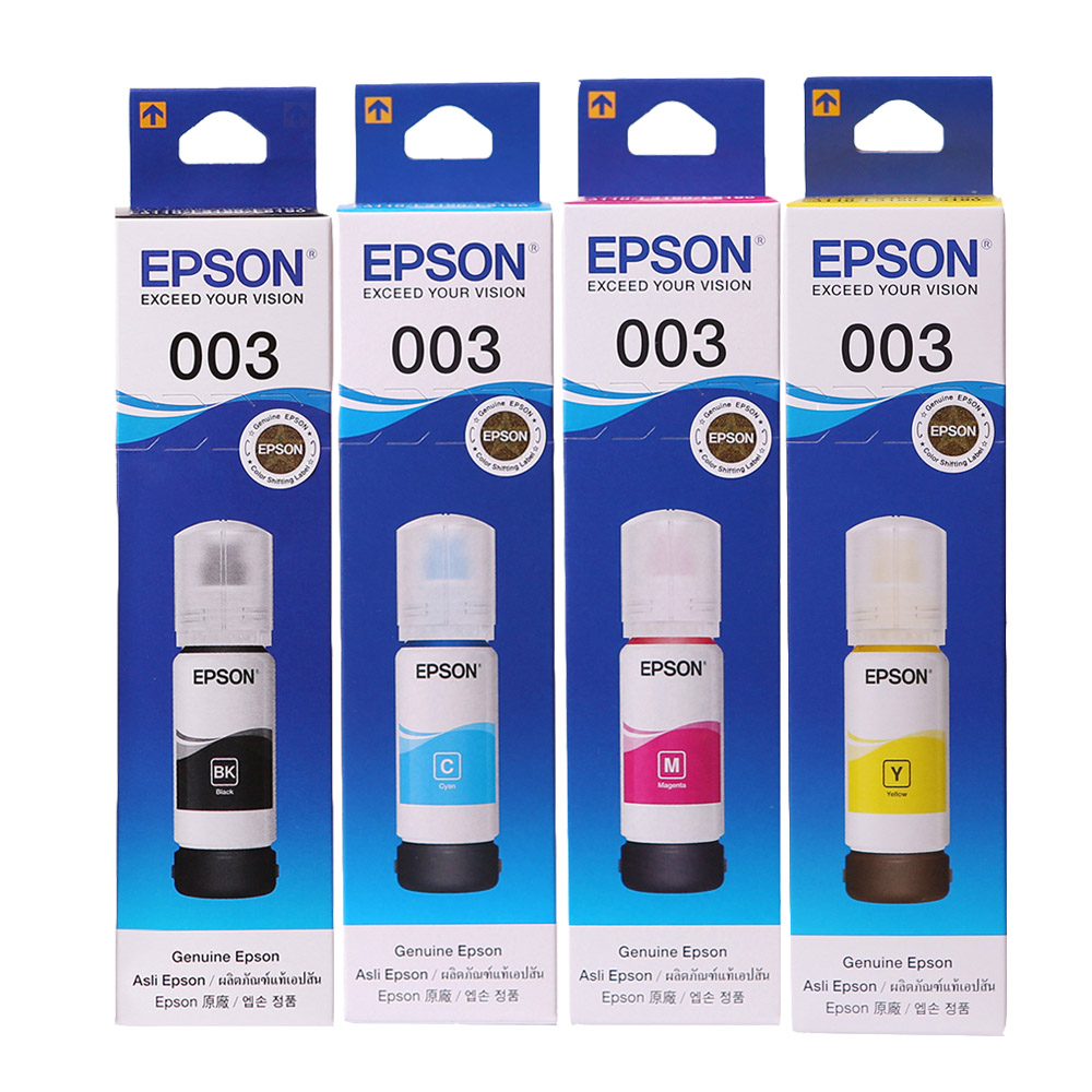 EPSON 愛普生 003 / C13T00V100/T00V200/T00V300/T00V400 / T00V 原廠盒裝 墨水 - 單瓶入