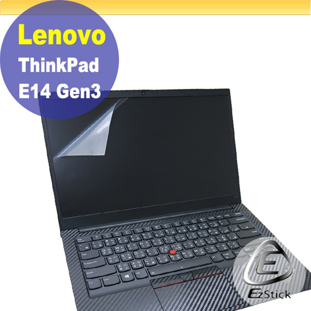 EZstick Lenovo ThinkPad E14 Gen3 適用 靜電式筆電LCD液晶螢幕貼 14.4吋寬 螢幕貼