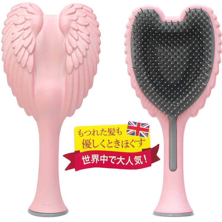 英國 ANGEL 2.0天使梳乾濕兩用多功能波浪型頭皮按摩魔髮梳子適長髮量多/抗靜電抑菌耐高溫/可站立