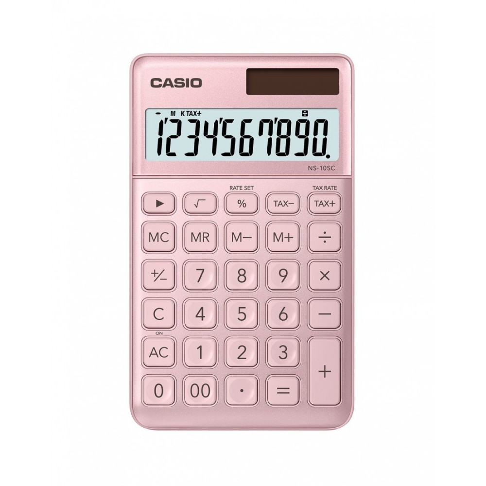 CASIO 卡西歐 (NS-10SC-PK) 10位數輕巧計算機
