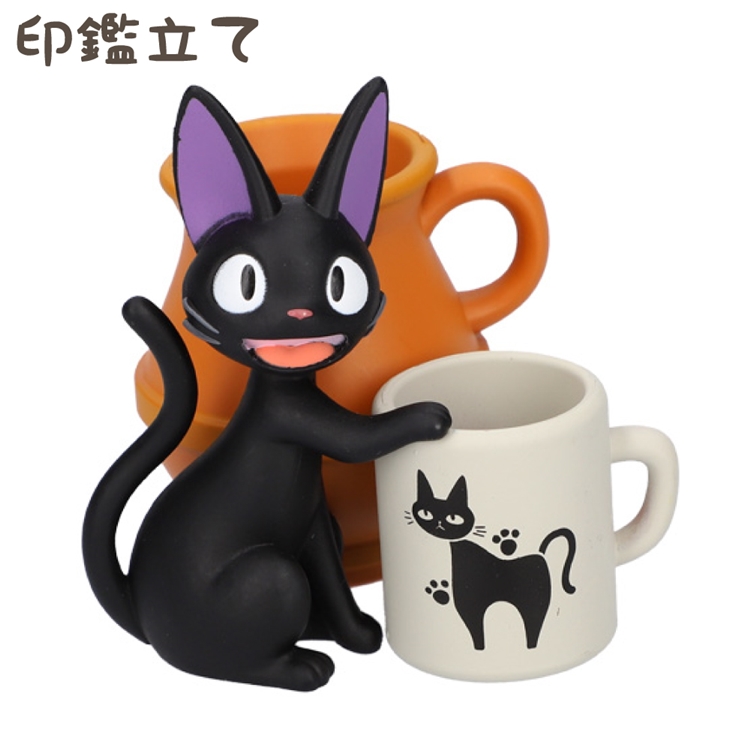 宮崎駿日空版ENSKY魔女宅急便黑貓吉吉印章座飾品台IKT-04B收納印章台適