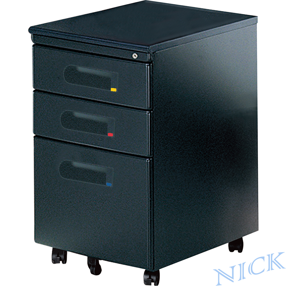 NICK 經濟型三抽鋼製活動櫃(三層櫃/抽屜櫃/桌下櫃/鐵櫃)