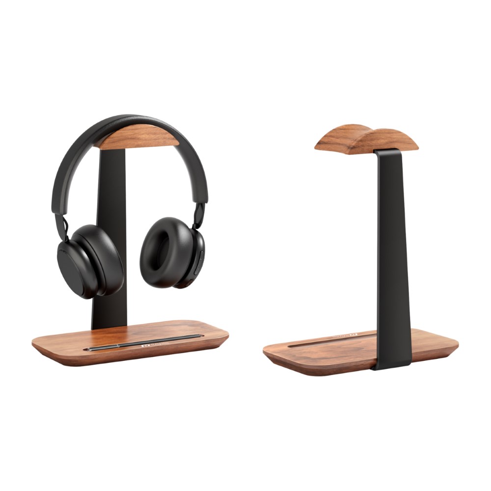 Raymii 瑞米 NDA-7 時尚胡桃木鋁合金耳機支架 耳機架