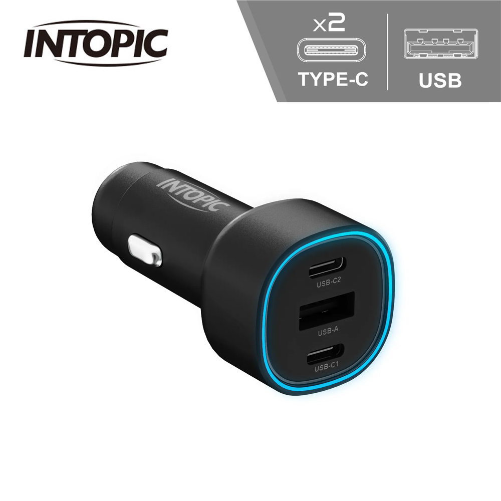 PD50W 車用電源供應器-黑