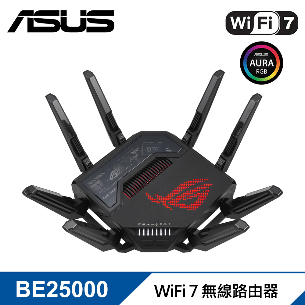 ROG Rapture GT-BE25000 WiFi 7 四頻 電競路由器/分享器