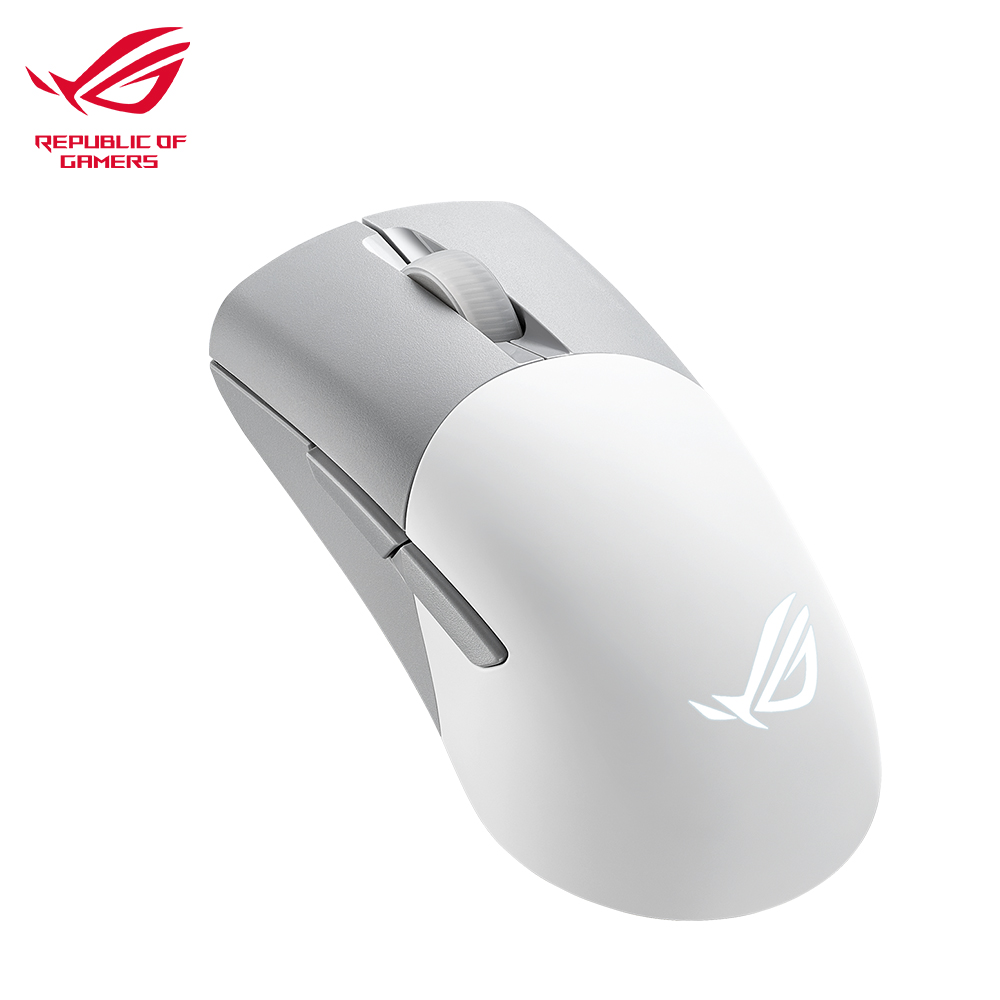 ASUS 華碩 ROG Keris Wireless AIMPOINT 無線電競滑鼠 白色