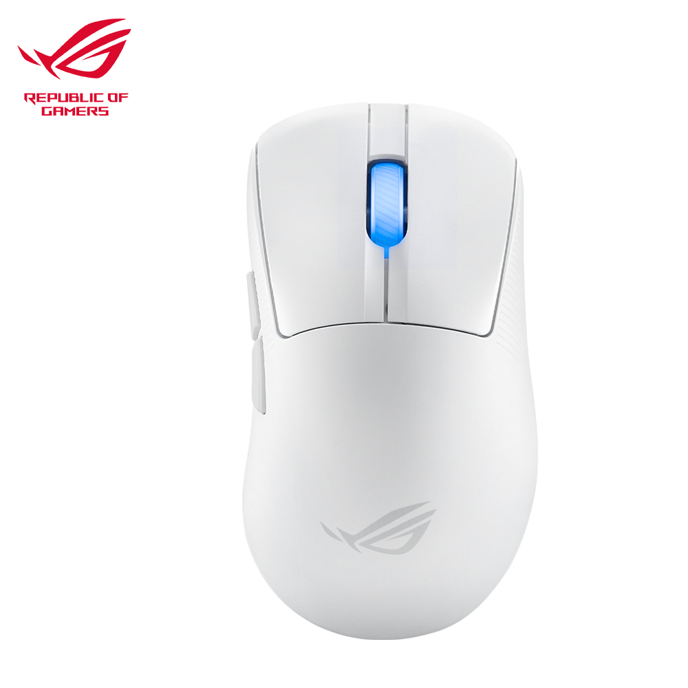 ASUS 華碩 ROG Keris II Ace 無線三模電競滑鼠 月光白