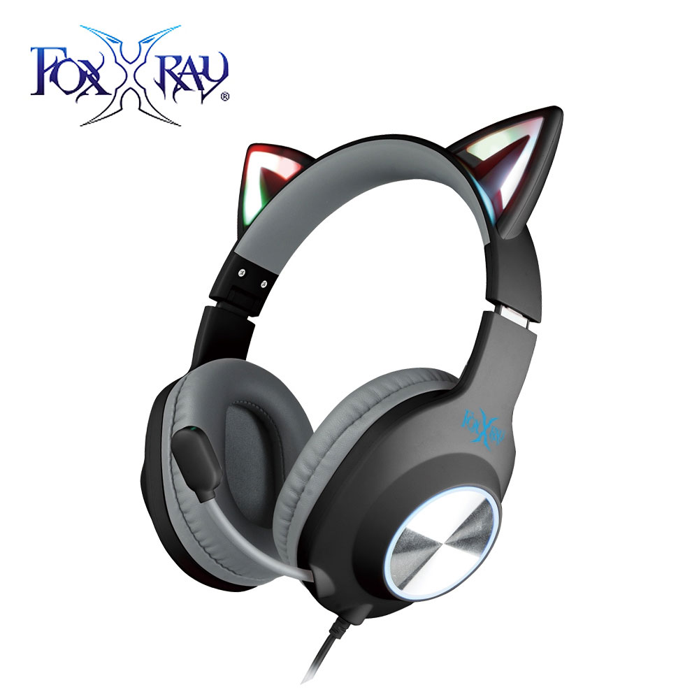 INTOPIC 廣鼎 FXR-BAL-62 閃喵響狐 電競耳機麥克風-黑