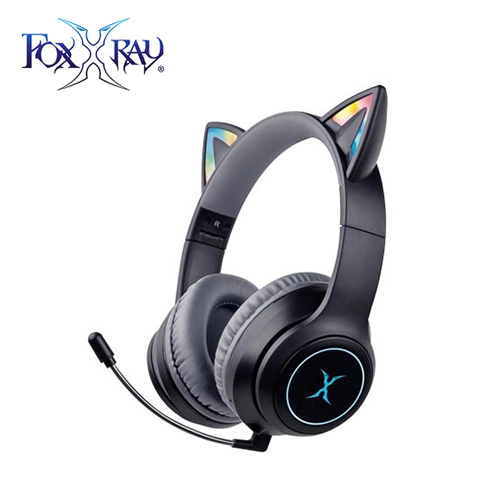 INTOPIC 廣鼎 FXR-HAB-10 炫喵響狐無線電競耳機-黑