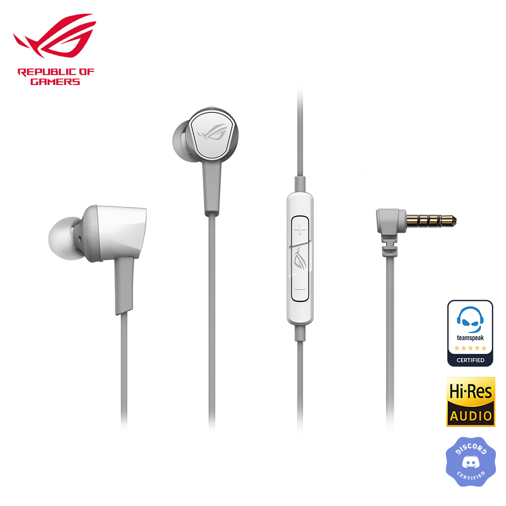 ROG Cetra II Core 入耳式電競耳機 月光白