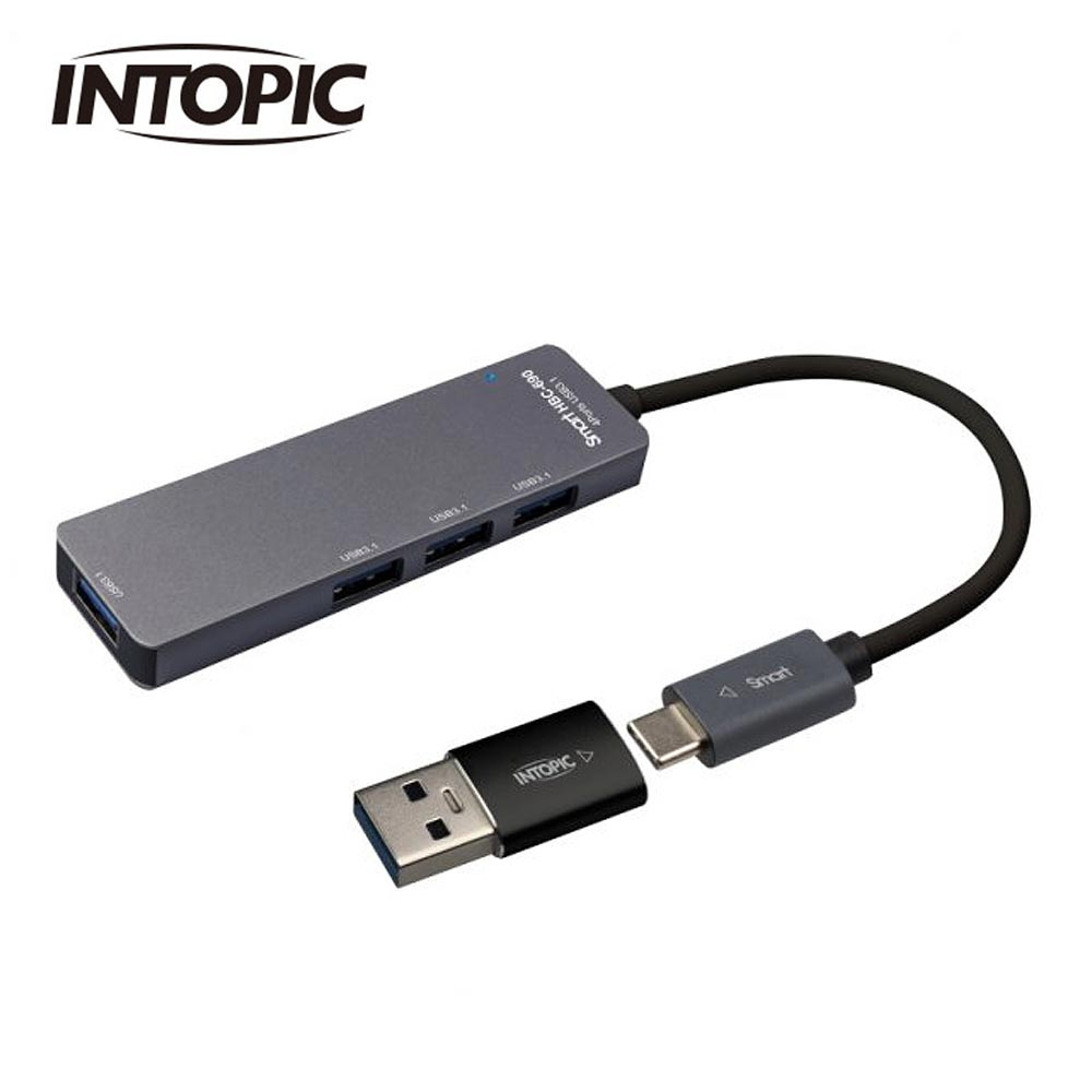 INTOPIC 廣鼎 HBC-690 USB3.1 Type-C高速集線器