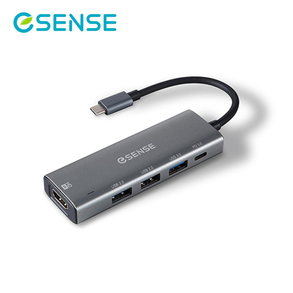 Esense 逸盛 H546 Type-C TO HDMI/USB/PD轉接器