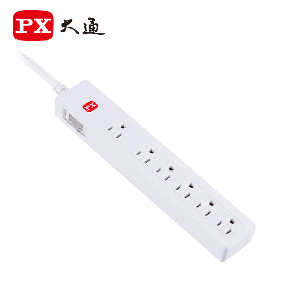 PX 大通 PEC-3166W 1切6座6尺電源延長線-1.8M