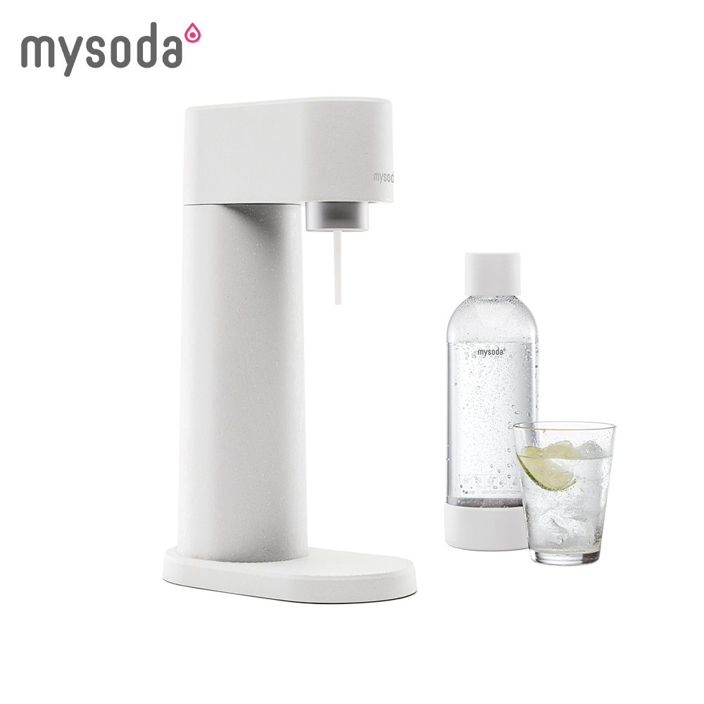 Woody氣泡水機-樹冰白 WD002-W(送水瓶2入)