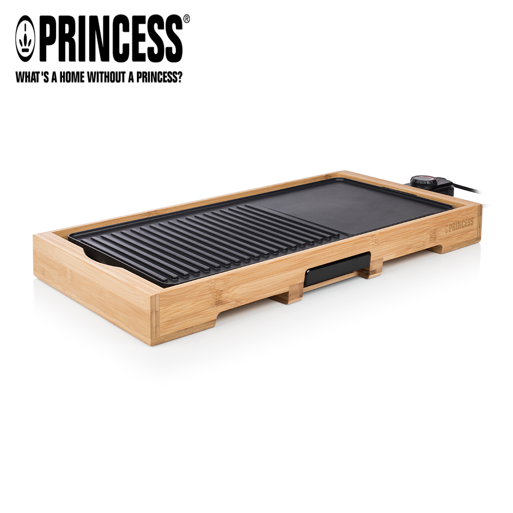 PRINCESS 荷蘭公主 竹座油切電烤盤 103018