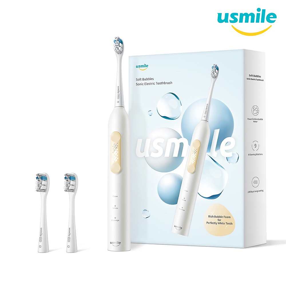usmile P4 音波震動電動牙刷 - 雪峰白