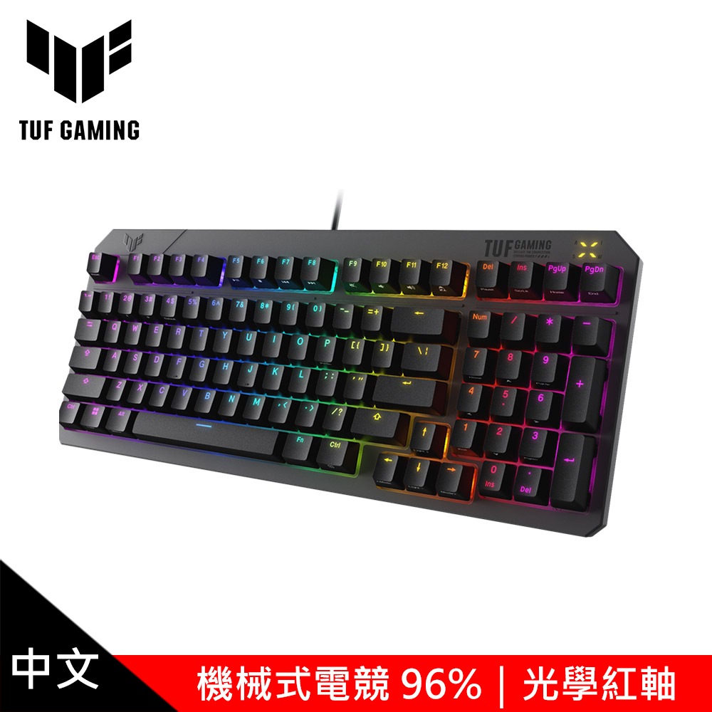 TUF GAMING K3 Gen II 機械式電競鍵盤｜光學紅軸