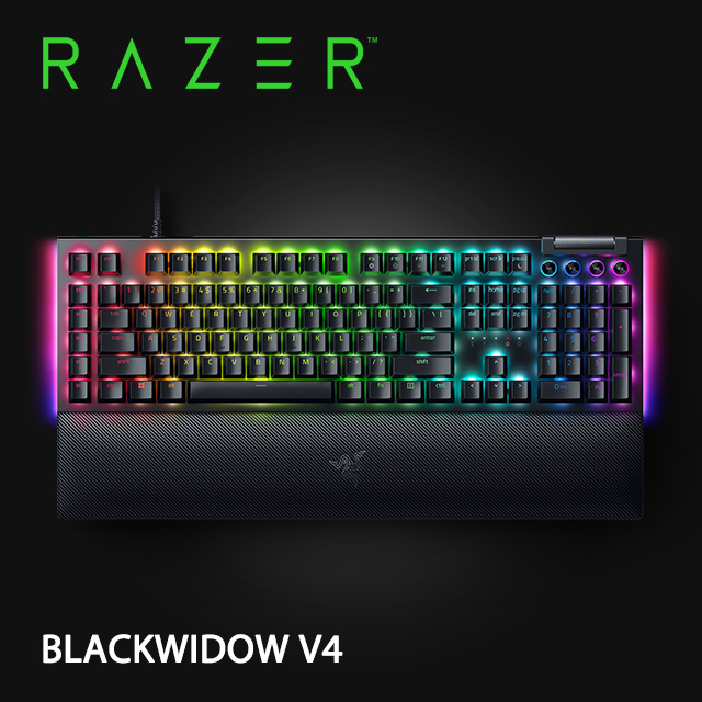 BlackWidow V4 黑寡婦 V4 幻彩版機械式電競鍵盤