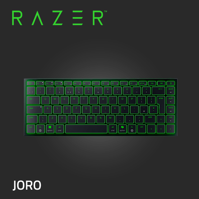 Joro 便攜式三模無線電競鍵盤 - 英文(矮軸)
