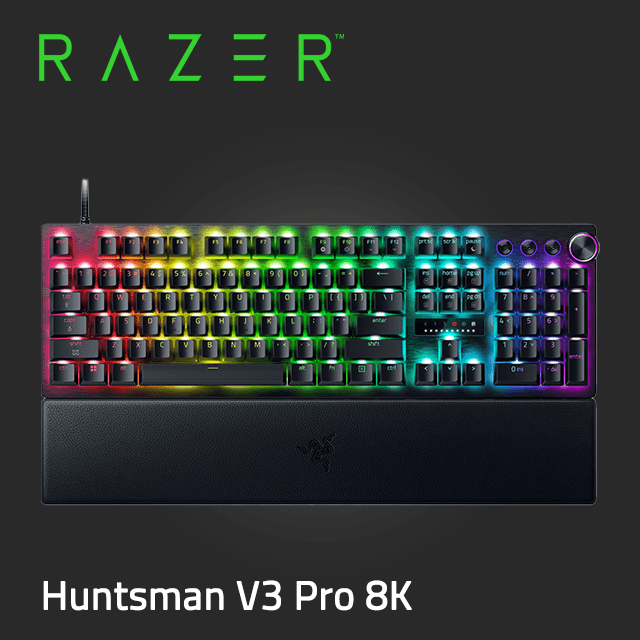 RAZER 雷蛇Huntsman V3 Pro TKL 獵魂光蛛V3 Pro TKL 機械式鍵盤(光學軸