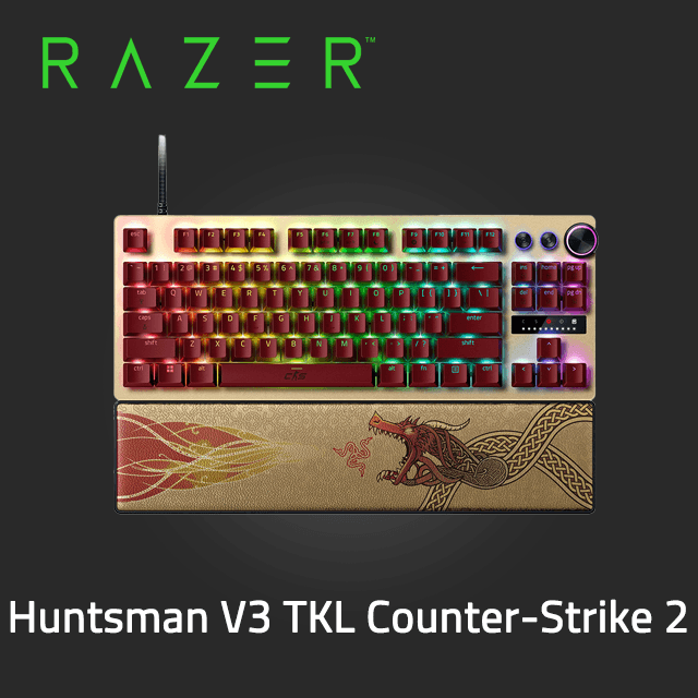 RAZER 雷蛇 Huntsman V3 Pro TKL CS2 絕對武力聯名-機械式鍵盤(光學軸/英文)