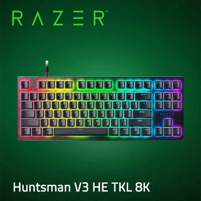 RAZER 雷蛇 Huntsman V3 HE TKL 8K 獵魂光蛛機械式鍵盤(磁軸/英文)（其他規格）