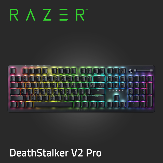 Razer DeathStalker V2 Pro TKL 無線機械式鍵盤(紅軸/中文) - PChome 