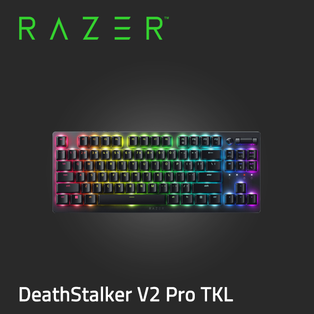 紫軸 英字配列 Razer DeathStalker V2 Pro うかがい Black