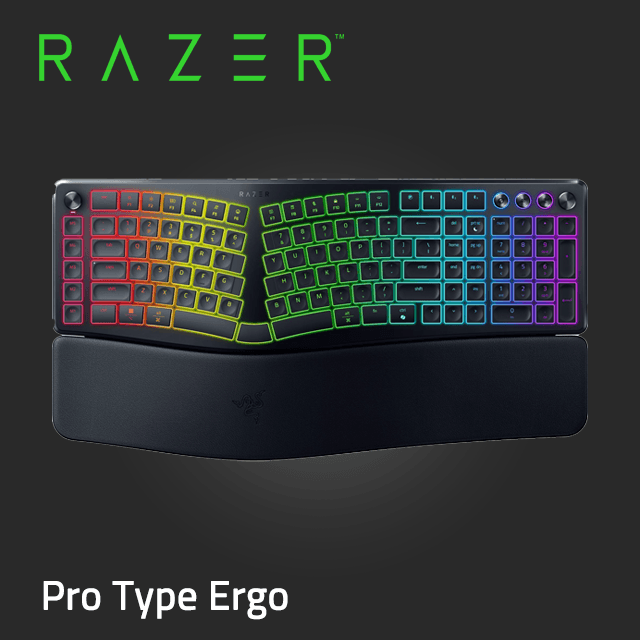 RAZER 雷蛇 Pro Type Ergo 無線三模機械鍵盤 (英文)