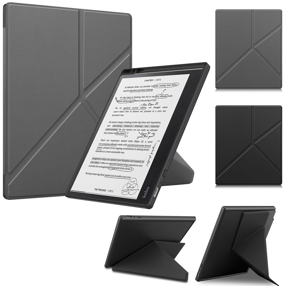 簡約質感!! 筆槽設計 休眠喚醒功能 Kobo Elipsa 2E 10.3吋 電子書 保護套 保護殼 橫向 直立 輕鬆轉換